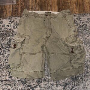 Polo Ralph Lauren Desert Green Cargo Shorts - Men's Size 32 - Vintage